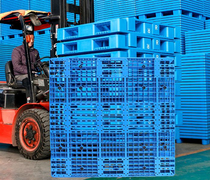 網(wǎng)格雙面塑料托盤：智能倉儲的必備之選